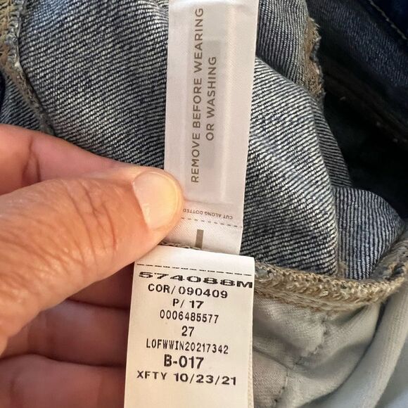 Loft Super Soft Girlfriend Mid Rise Regular Fit Womans Jeans Sz 27/4 Indigo Wash - Picture 10 of 12